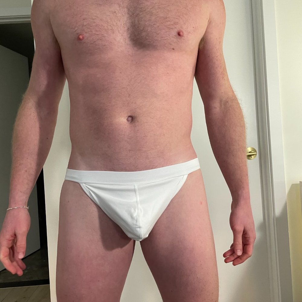 XL Charliebymz White Jockstrap